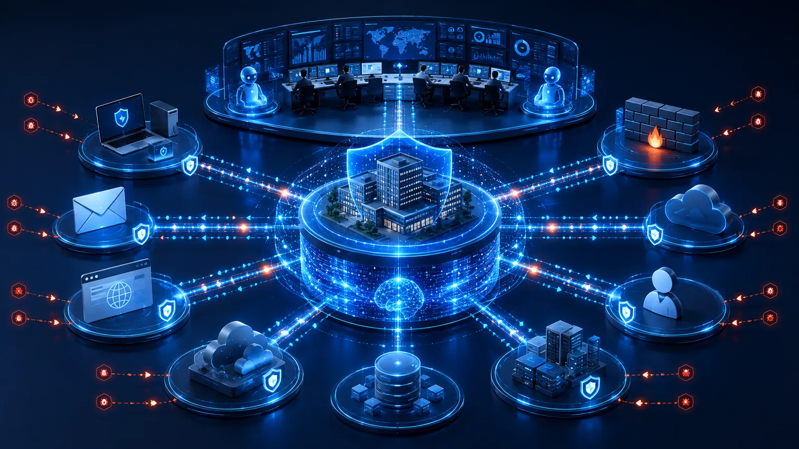 Schemat dojrzałej architektury Cyber Defense