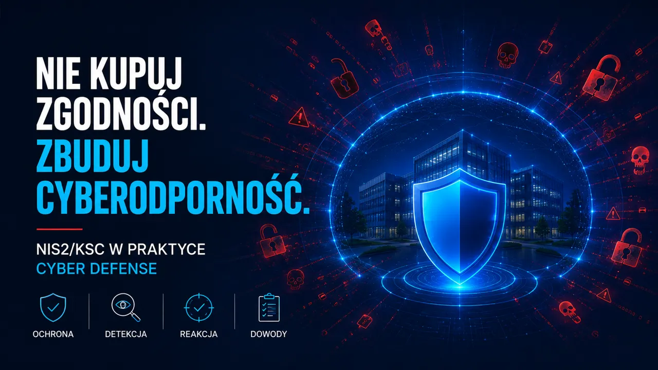 Organizacja otoczona połączonymi warstwami ochrony — skoordynowana cyberobrona